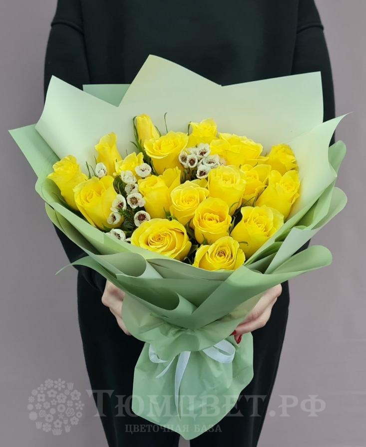 Букет с желтыми розами