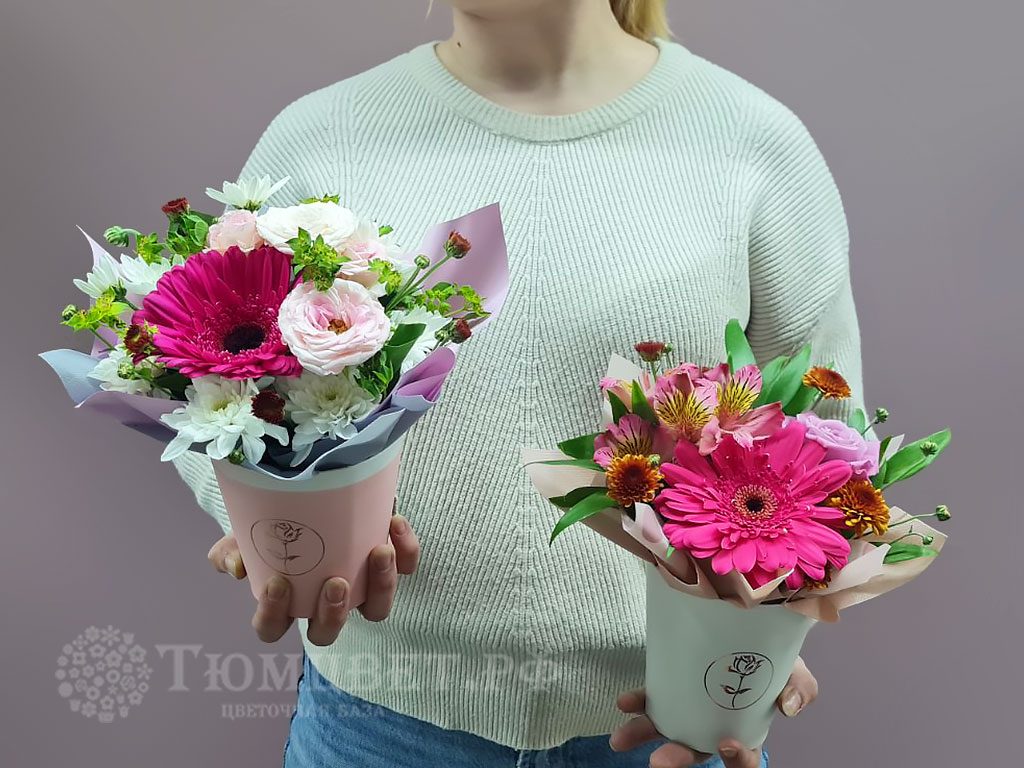 Цветочный комплимент из цветов