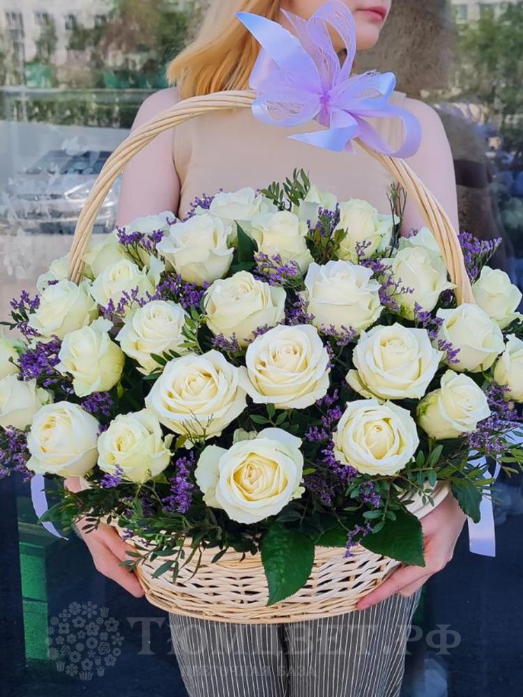 Корзина цветов "Самой нежной"